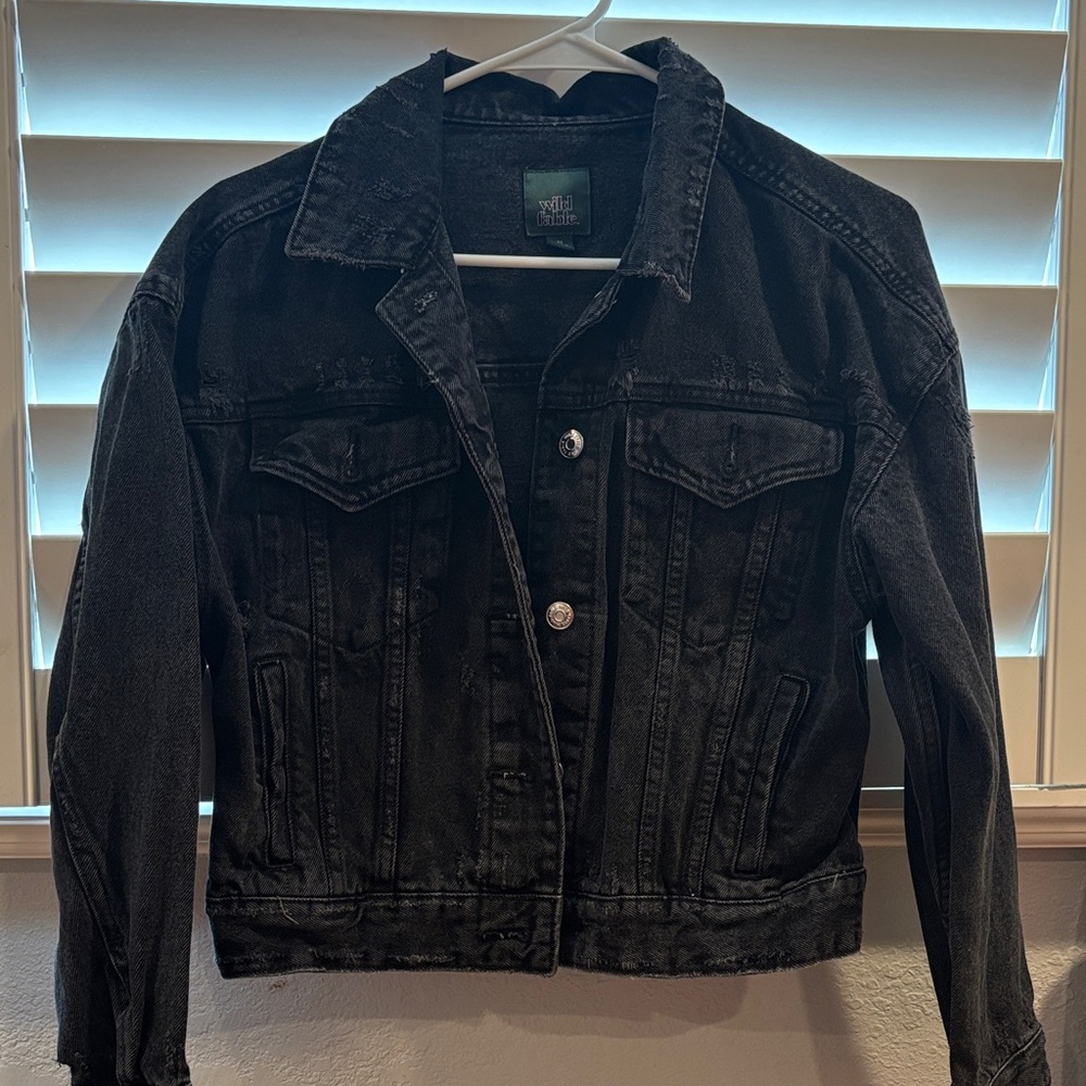Wild Fable Black Jean Jacket